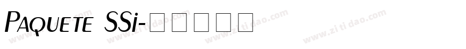 Paquete SSi字体转换